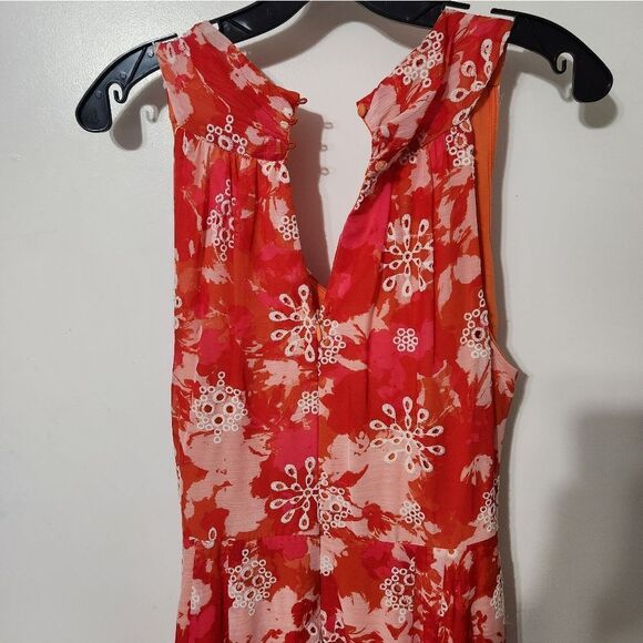 Calvin Klein Women's V Maxi Dress with Self Belt and Back Neck Keyhole size 10 - Picture 7 of 9